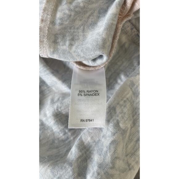 J Jill MP Island Breeze Blush Pink Blue Floral Maxi Dress Fairy Sleeveless Bloom - Picture 10 of 11